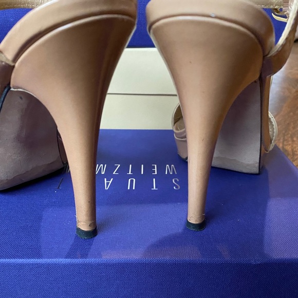 Nude Open Toe, heeled sandals - Picture 5 of 7